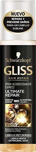 Social Gliss - Spray Acondicionador Express Ultimate Repair - Para cabello muy dañado