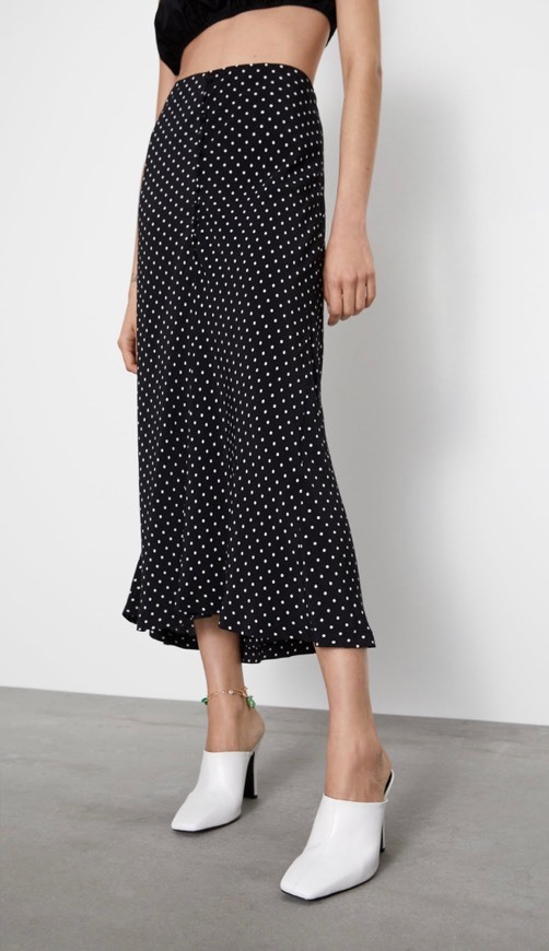 Moda Polka dot skirt