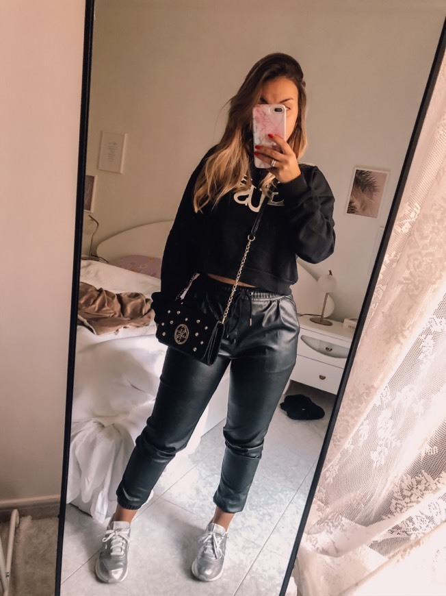 Fashion Faux leather trousers 