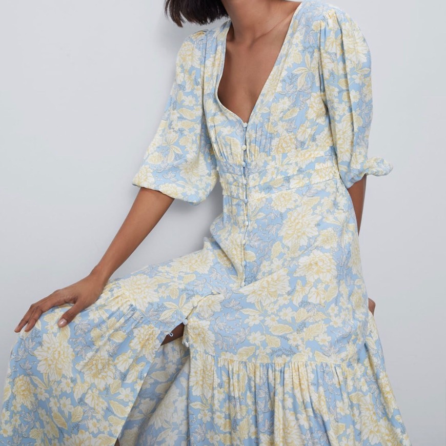 Vestido Midi Estampado 