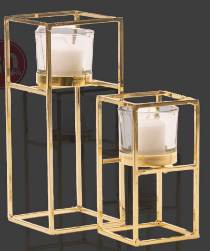 Productos Suporte de velas Dourado 