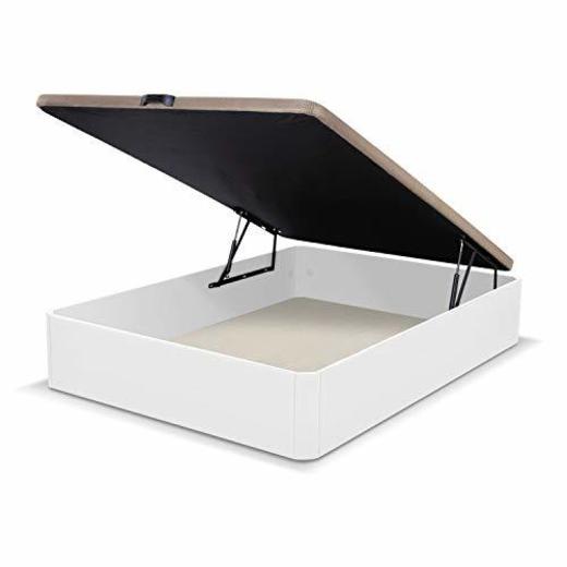 duehome Luxury - Canapé somier abatible Dormitorio, Base tapizada en Tejido 3D,