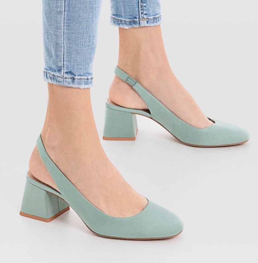 Social Sapato com tacão da Stradivarius