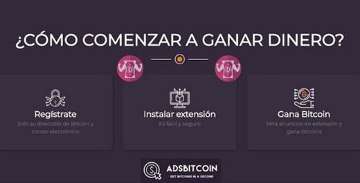 ▷ ADSBitcoin 🤖 Gana Satoshis BTC gratis ¿Cómo Funciona?