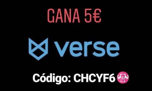 Verse App 🥇 Promoción 7€ por invitar y para amigo