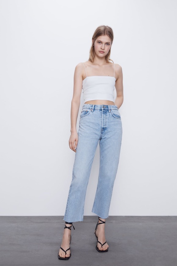 Fashion Jeans High Rise Straight