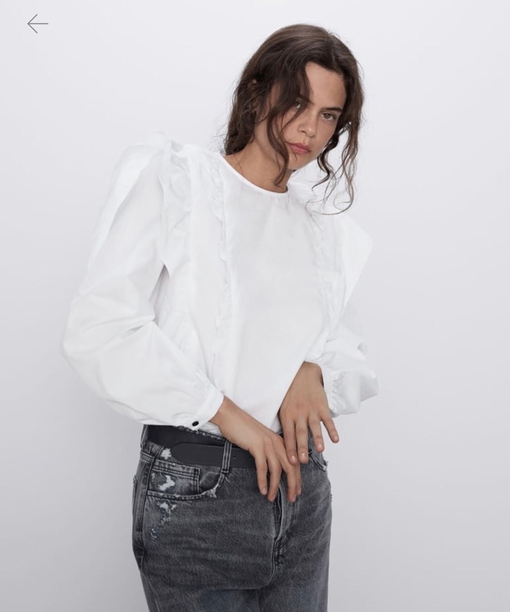 Social BLUSA POPELINA FOLHOS