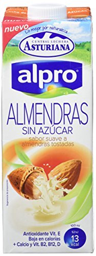 Social Alpro Central Lechera Asturiana Bebida de Almendra Sin Azúcar - Paquete de