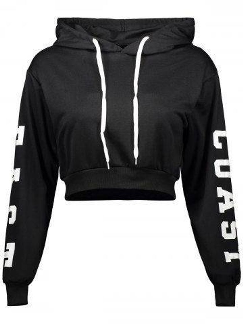 Fashion Letter Cropped Hoodie