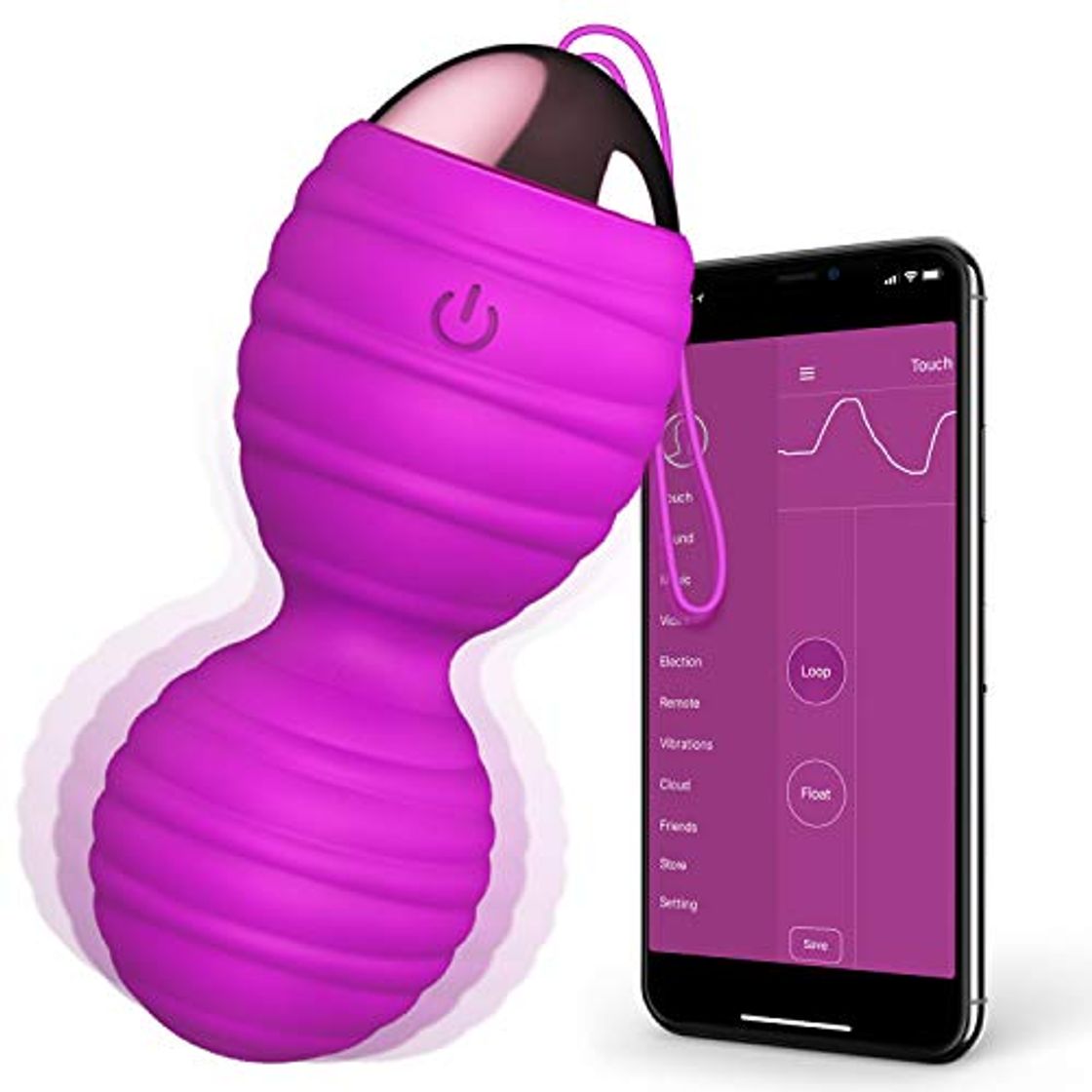 Social Masajeador Portátil con APP de Control Inalámbrico Ejercitador suelo pélvico Kegel con