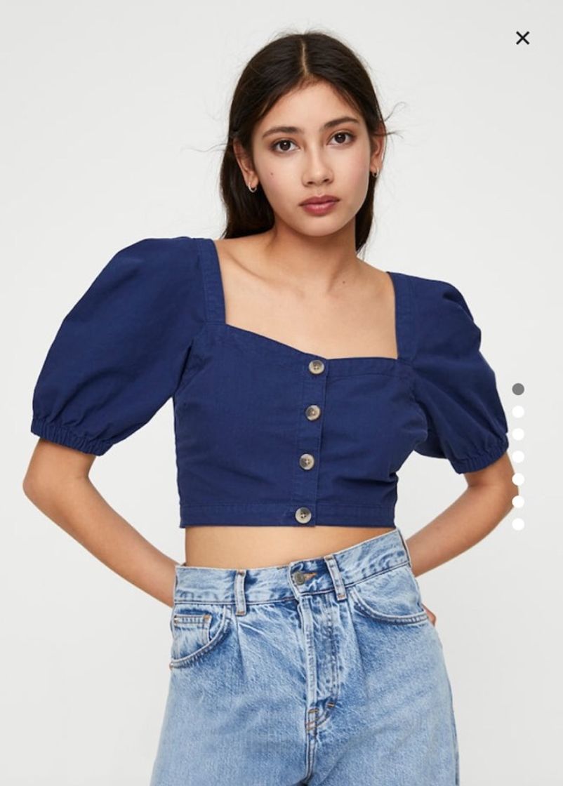 Producto PULL AND BEAR top de ganga com mangas com volume