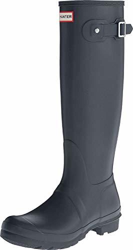 Moda Hunter Wellington Boots, Botas de Agua para Mujer, Gris