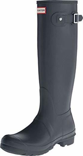 Hunter Wellington Boots, Botas de Agua para Mujer, Gris