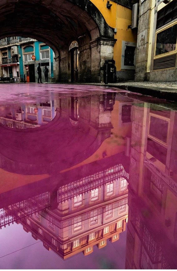 Rua cor de rosa