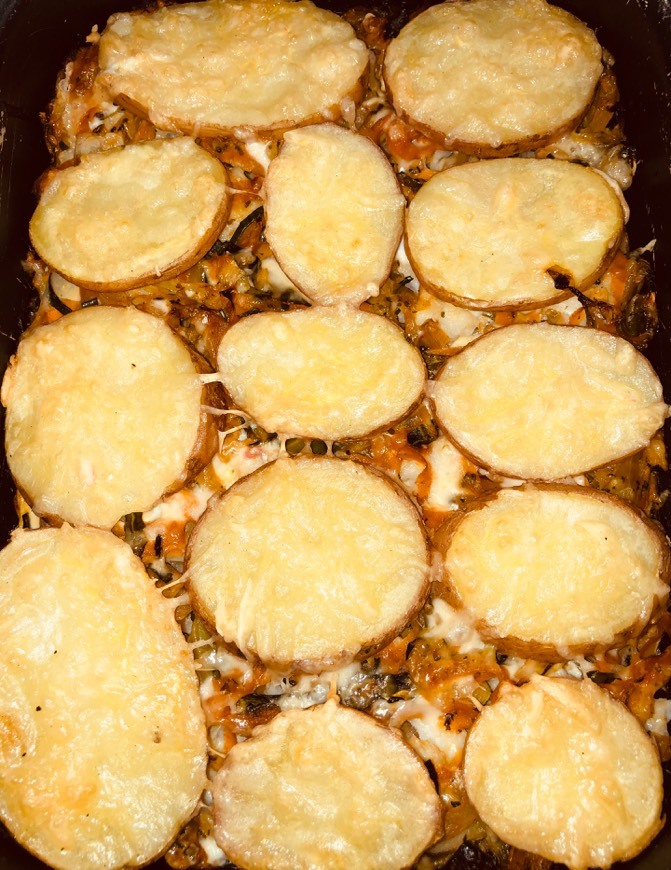 Fashion Empadão de bacalhau com legumes 