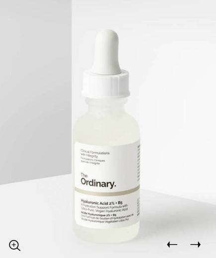 The Ordinary hyaluronic acid 2%+ B5