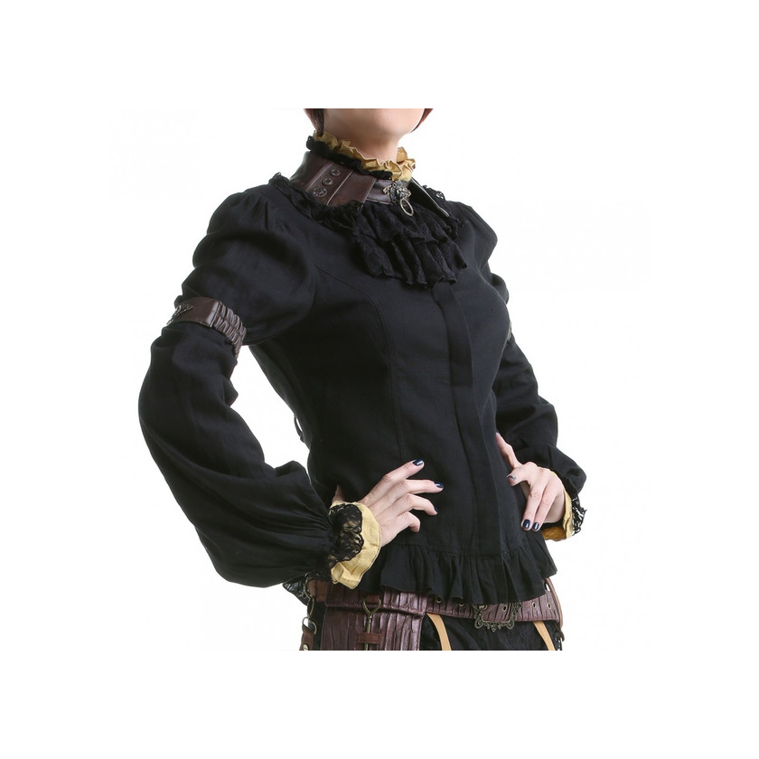 Products Camisa steampunk negra y beige