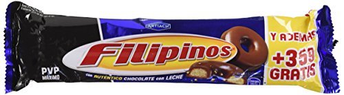 Product Filipinos - Galletas bañadas con chocolate con leche - - 100 g