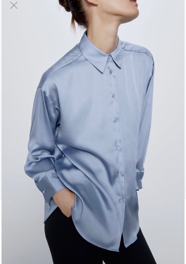 Social Zara - Camisa de cetim