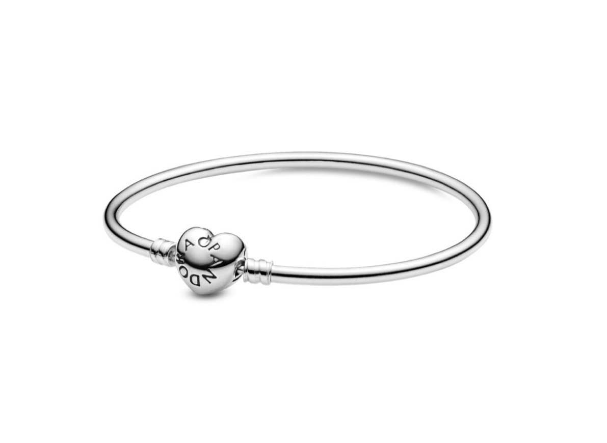 Fashion Bangle com fecho Coração - Pandora