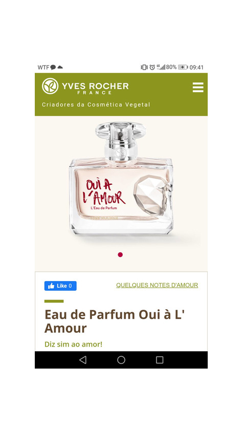 Producto Eau de Parfum Oui à L' Amour