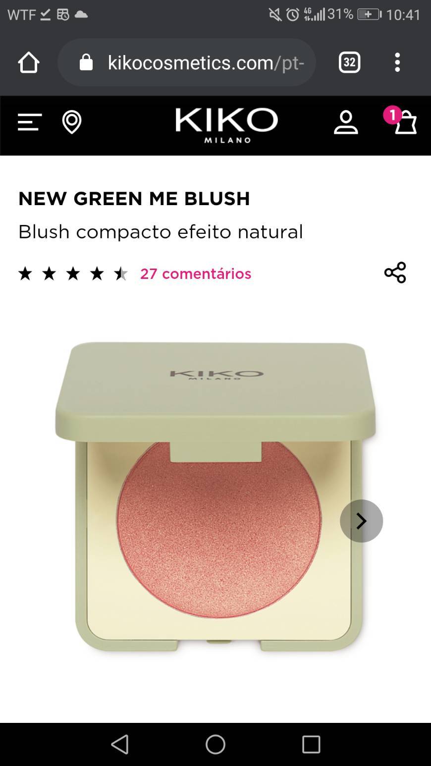 Producto Blush 'New Green Me'