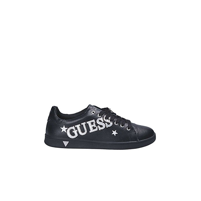 Moda Guess Super Zapatillas de Deporte Punta lúrex Piel White Blanco flspr3-lea12  Negro