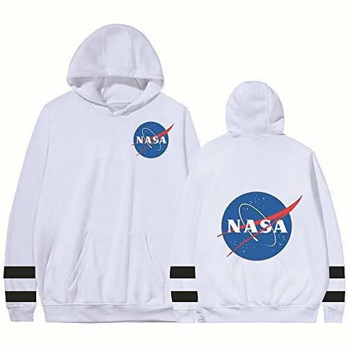 NASA Sudadera El Deporte Unisex con Capucha suéter Salvaje Impreso de Manga
