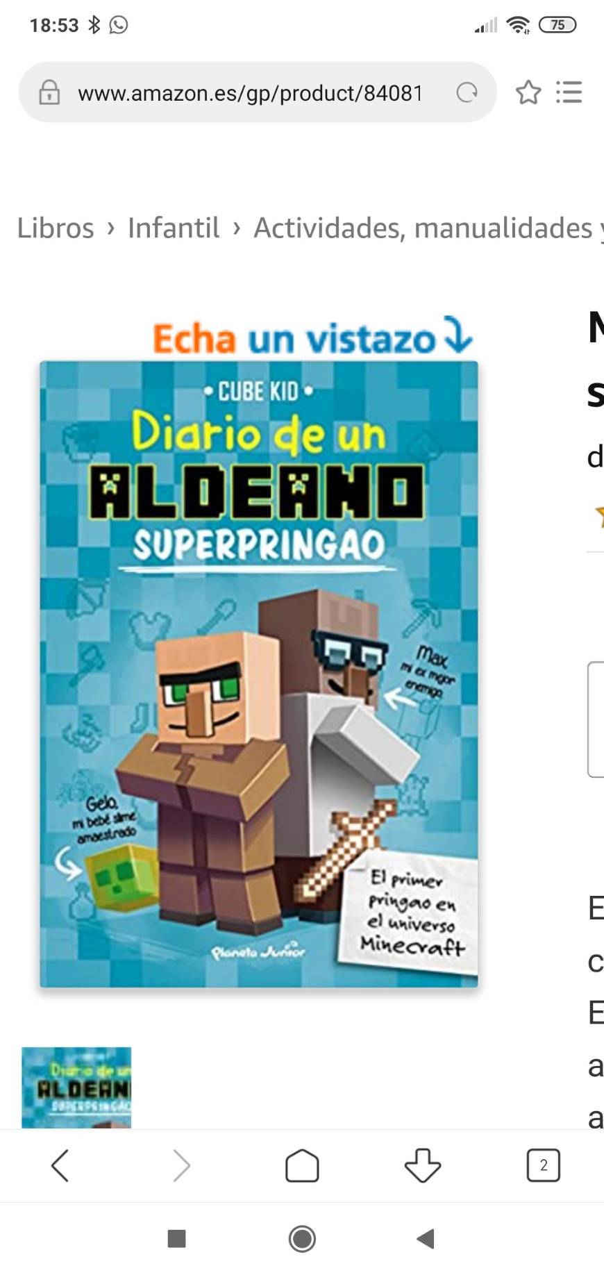 Libros Diario de un aldeano Súper pringao