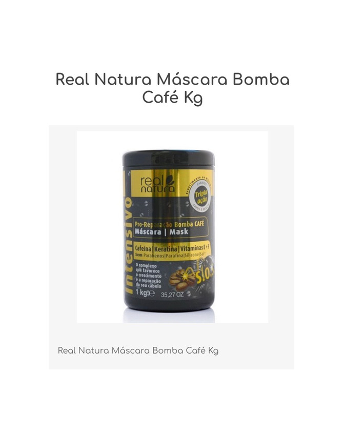 Product Máscara Bomba Café 