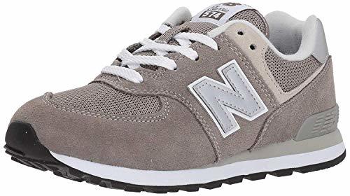 Fashion New Balance 574v2 Core Lace, Modelo PC574GG, Zapatillas para Niños, Gris