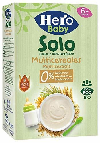 Hero Baby Solo Multicereales Papilla procedente de Agricultura Ecológica Pack de 6