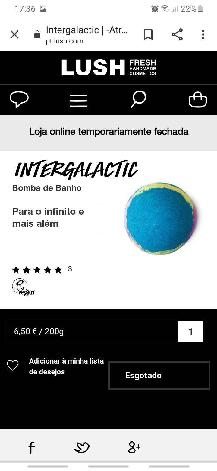 Moda Bomba de banho intergalactic