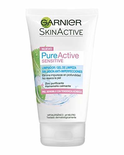 Social Garnier Skin Active Pure Active Sensitive Limpiador sin Jabón Anti-Imperfecciones para Pieles