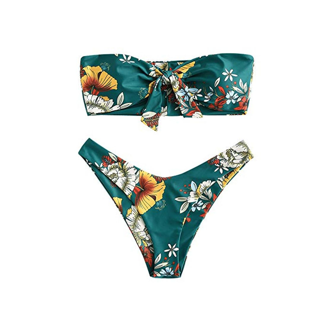 Social ZAFUL Conjunto de bikini de dos piezas sin tirantes