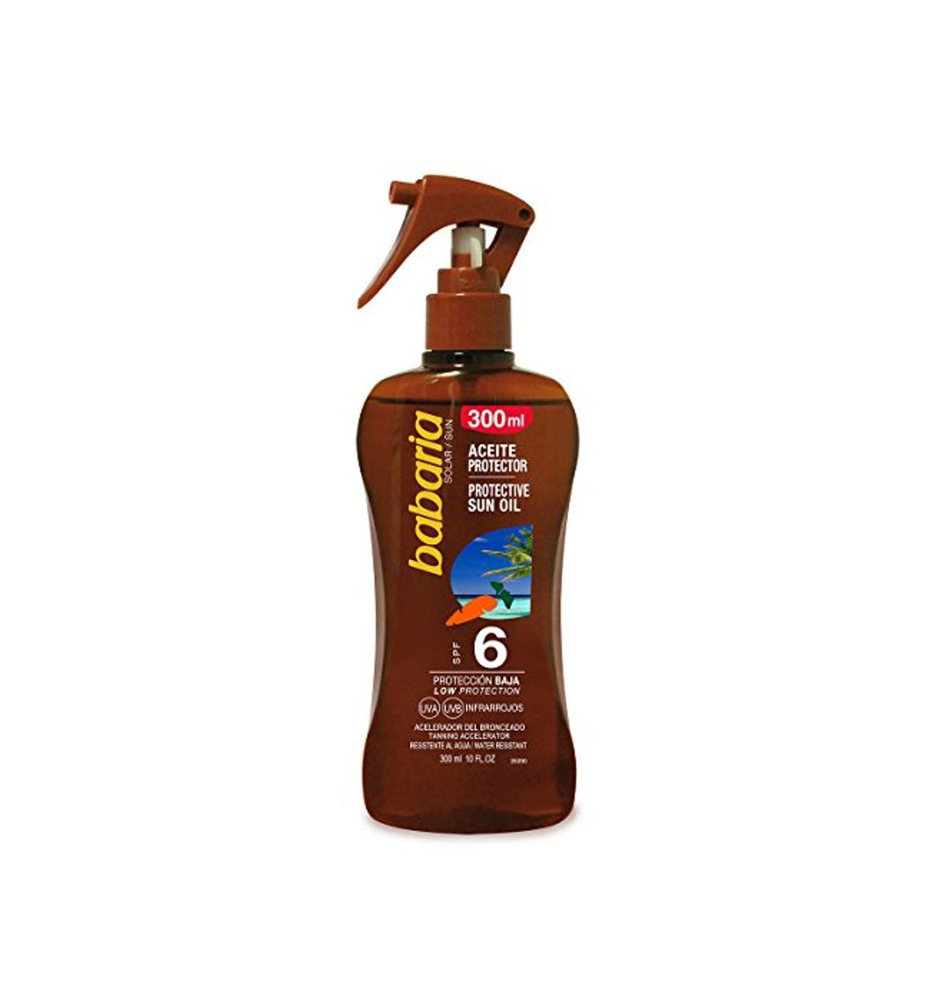 Producto Babaria Pistola Aceite Protector Solar Zanahoria SPF6-300 ml