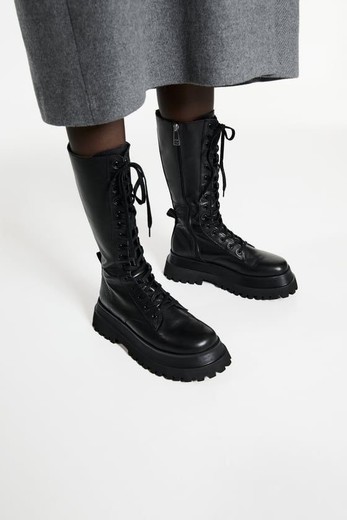 Leather Boots ZARA
