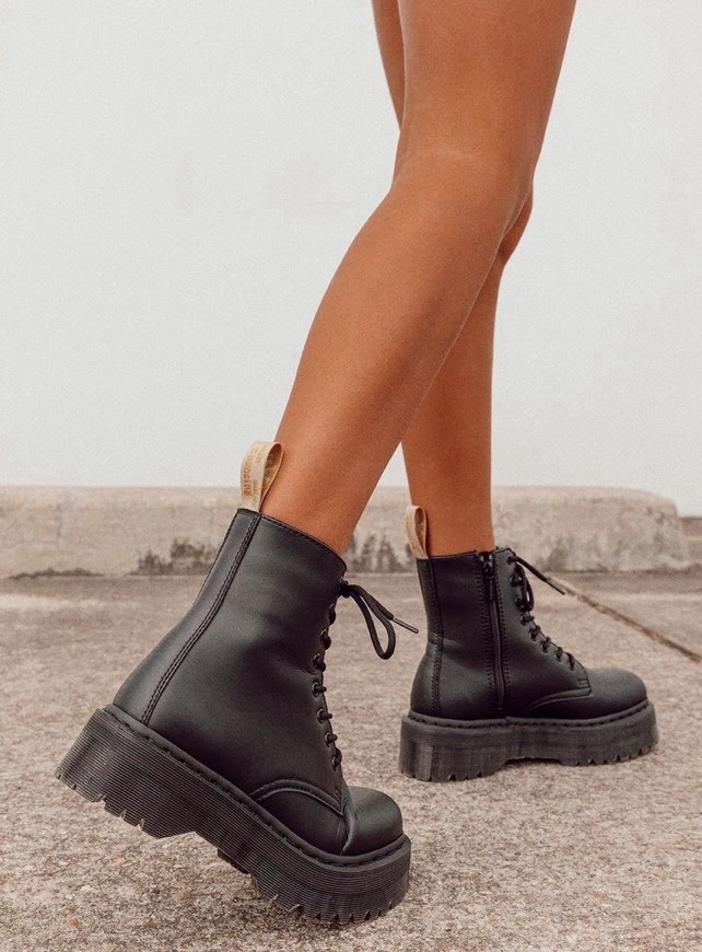 Product Vegan Black Platform Dr Martens 