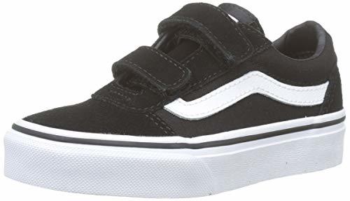 Moda Vans Ward V-Velcro, Zapatillas para Niños, Negro