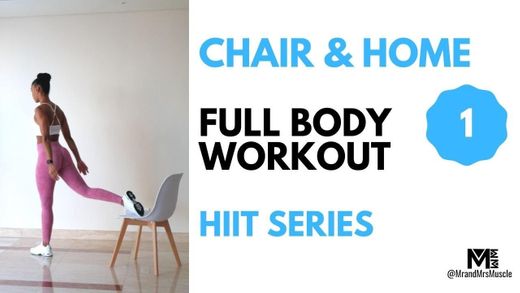 No.1 - Intense Full Body Chair HIIT Workout - YouTube