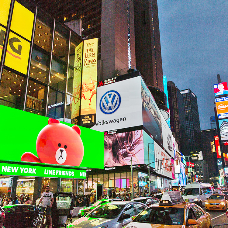 Lugar Line Friends New York Times Square Store