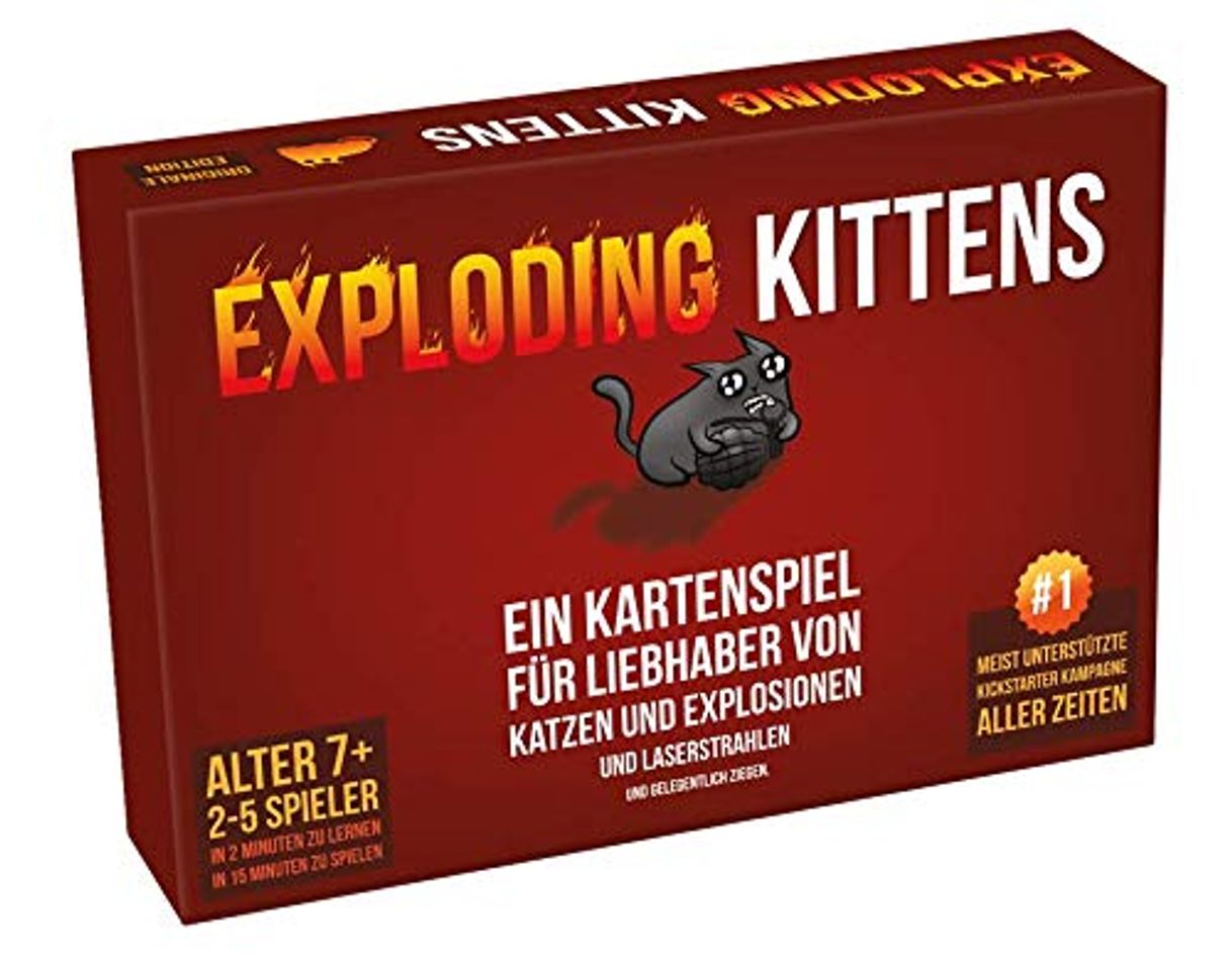 Products Asmodee- Exploding Kittens Juego de cartas y fiestas en alemán, Multicolor, large