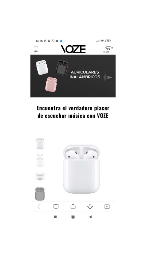 Product Auriculares VOZE