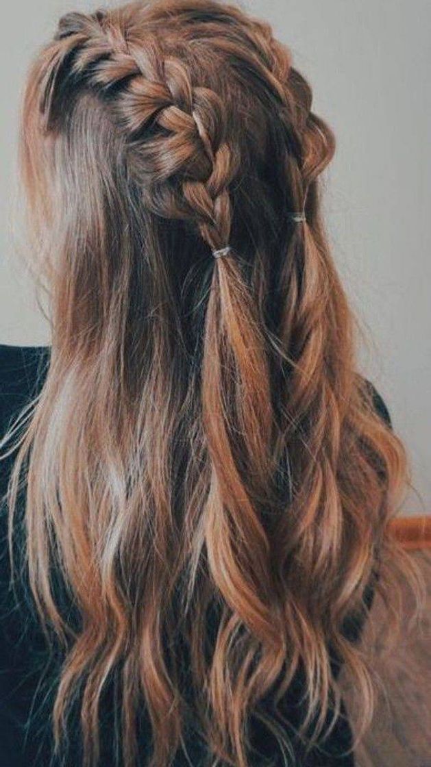 Fashion Penteado com trança Tumblr 