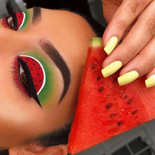Maquiagem de melancia 🍉