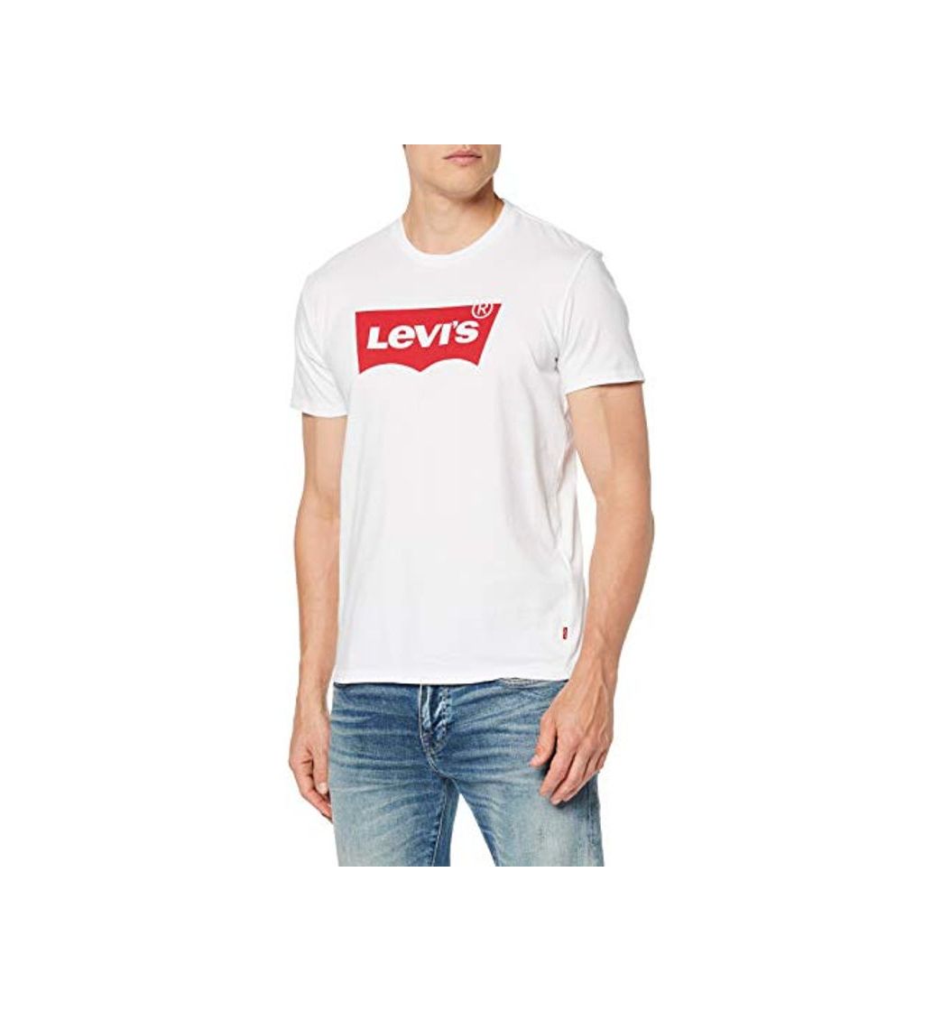 Social Levi's Graphic Set-In Neck, Camiseta para Hombre, Blanco