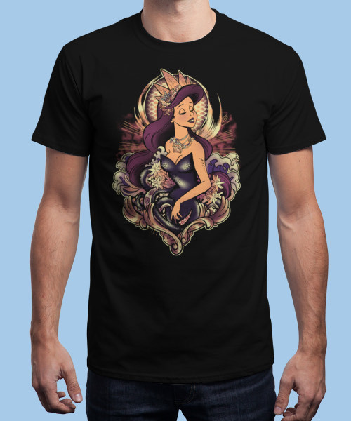 Moda Camiseta The Dark Mermaid