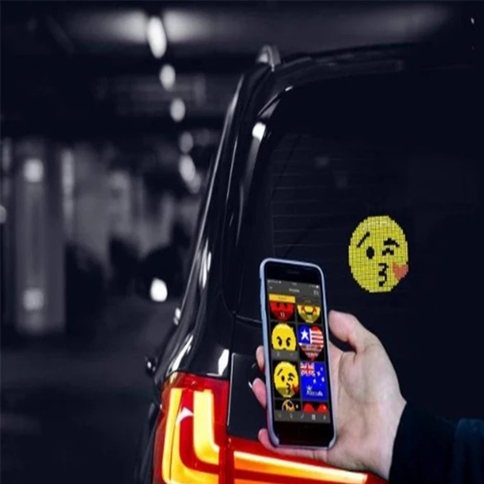 Social Pantalla de coche Emoji controlada por CARFLER