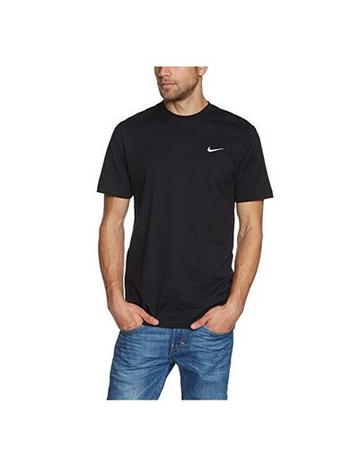 Nike tee-Embrd Swoosh C/O - Camiseta con Manga Corta para Hombre