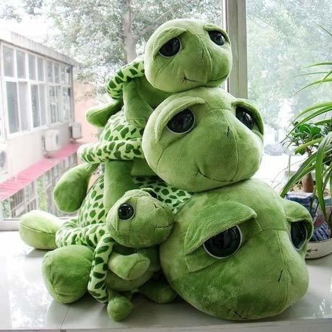 Product 18-70 Cm Recién llegado de dibujos animados Ojos grandes Tortuga verde Peluche